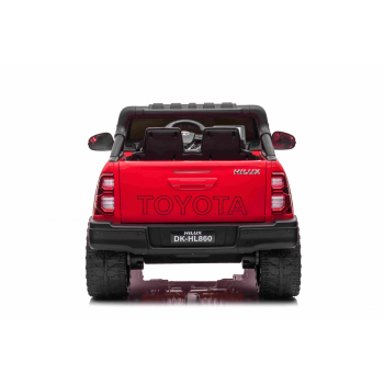 Toyota Hilux na akumulator dla dzieci Czerwony Pickup + Napęd 4x4 + Pilot